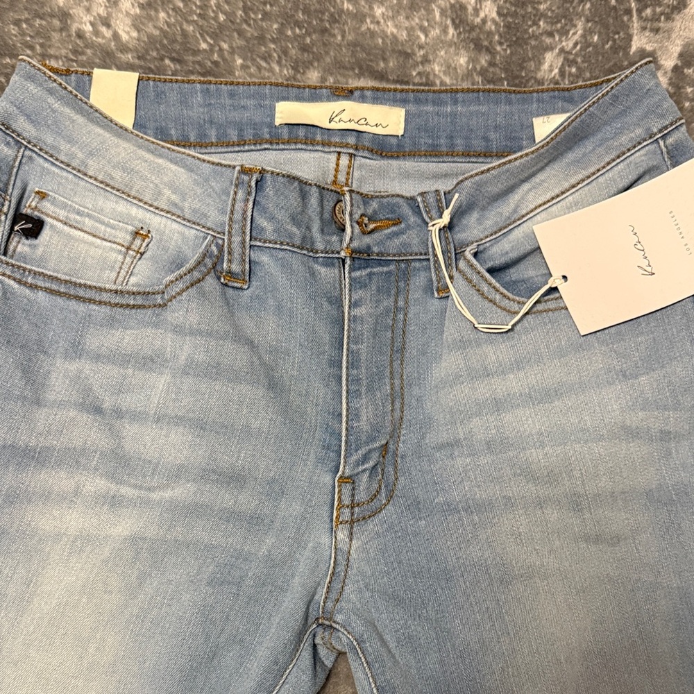 KanCan light blue jean leggings